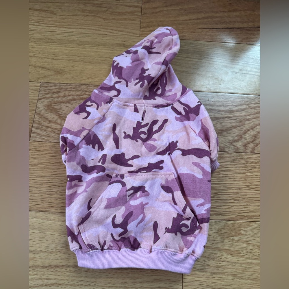 Dog Sweatshirt - Pink Purple Camo